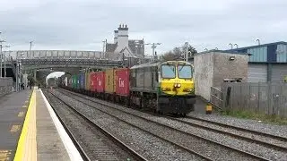 Passenger & freight activity @ Kildare station (17-4-2014)
