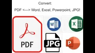 How to convert Pdf - Word, PowerPoint, Excel, Html II Merge PDFs II More PDF tools