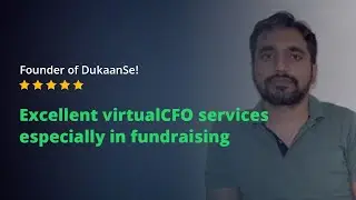 StartupFino Virtual CFO Service Testimonial (Saurabh Founder of DukaanSe!) #virtualcfo, #startupfino