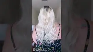 👀Platinum hair extensions before and after 🤍 #bellami #bellamihair #platinum #platinimhairvideo