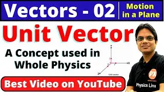 Vectors Class 11 | L-2| Ch-4 | Motion in a Plane | Unit Vector, Modulus & Its Direction| 11/NEET/JEE