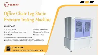 Office Chair Leg Static Pressure Testing Machine Operation Demonstration