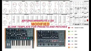 Modified blank template for saving Arturia MiniBrute 2/2S presets & patches (English Subtitles)