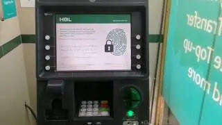 HBL ATM Card less Transactions #HBL #Biometric #ATM
