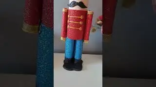 DIY NUTCRACKER FROM SCRATCH USING GLITTER FOAM SHORTS #ballet #nutcracker #simple #diy