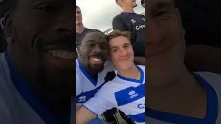 BTS of our squad photo with Amadou 🤣