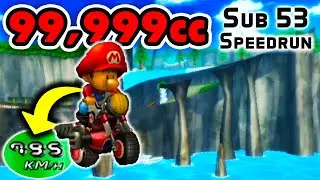 99,999cc Mario Kart Wii Speedrun All 32 Tracks SUB 53!