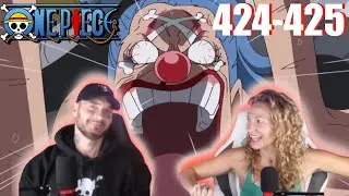 LUFFY AND BUGGY! | FIRST TIME WATCHING One Piece Ep 424/425 Reaction & Discussion 👒🤡