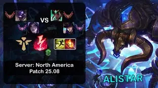 Alistar Support + Kai'Sa vs Karma + Caitlyn - NA GrandMaster - Patch 25.08