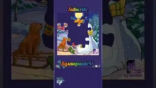 Winter Fun in Snow❄️⛄❄️🧩//#jigsawpuzzle #viral #winter #fun #snow #song #shorts //@jigsawpuzzle45