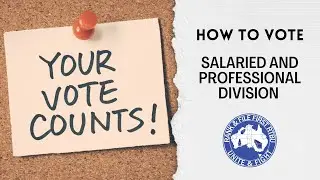 How to Vote RANK AND FILE FIRST - Salaried and Professional Division