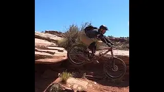 Mountain Biking Lower Porcupine Rim mid drop