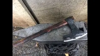 Forging a Viking axe from scrap 2