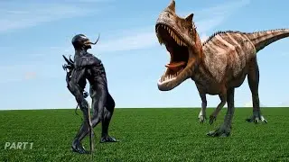 Venom vs Dinosaur Adventure | Jurassic world Evolution ~ Part 1 | Sagora7