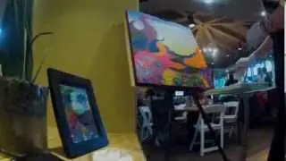 Ford Petersen Foundation charity event - live painting
