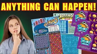 🟢🟢SLINGO🟢🟢 CROSSWARD🟡 TACO TRIPLER🟡 SCRATCH OFF TICKETS #lotteryscratchcards #scratchtickets