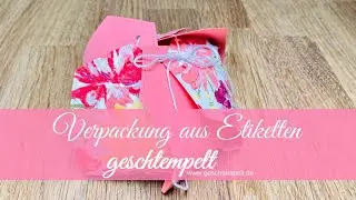 Verpackung aus Etiketten - eine Anleitung mit den Produkten von Stampin&acute;Up!