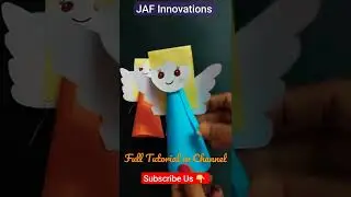 Paper Angel for kids | Kids craft idea #shorts #diy #papercraft #paperangel #angel #diycrafts #craft
