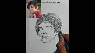 Beautiful girl portrait drawing with photo Reference  #drawingtutorial #creativity #artwork