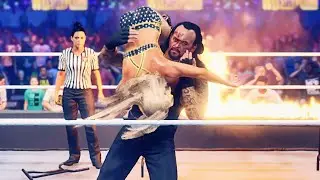 WWE 2k23: Charlotte Flair vs the Undertaker extreme rules #intergender #wrestling