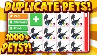Adopt me duplicate/Have free pets glitch script on adopt me (Mobile and pc update!!) ^^
