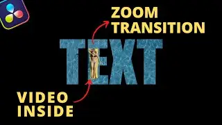 VIDEO inside TEXT effect // Davinci Resolve 18 Tutorial