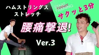 腰痛撃退の鍵ver.3！ハムストリングスを満遍なくストレッチ【サクッと3分】No.053