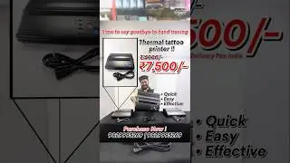 Thermal Tattoo Printer- 50%off + Free Delivery #mumbaitattoo #tattooartist #tattoosupply #ytshorts