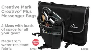 Creativo&reg; Plus Messenger Bag- Made of black water-resistant fabric