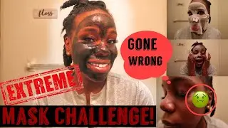 I TRIED 5 DIFFERENT FACIAL MASKS!!! |sensitive skin test| (Extreme Mask Challenge gone wrong)