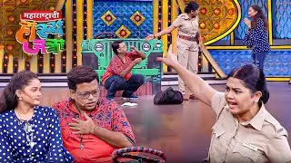 बायकोने दुसऱ्या बायीसोबत नवऱ्याला रंगेहाथ पकडलं गाडीवर फिरवताना - Hasya Jatra New Episode #comedy