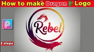 How to make Dragon Gaming Logo in picsart || Create Dragon pubg gaming logo