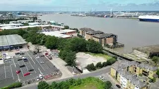 Drone Footage Clifton Slipways, Gravesend, Kent DA11 | Whozoo