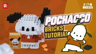 Step by Step How to Make Sanrio Pochacco Bricks W-014 | Dera Hobbies