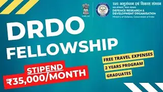 DRDO Fellowship 2022 | Stipend ₹35,000 | Graduates Eligible | Free Travel Expenses | Fellowships2022