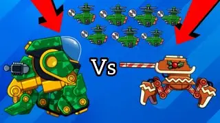 Tank Kong vs Tank Arachno and Drone Booster! which tank is better? - Hills of Steel