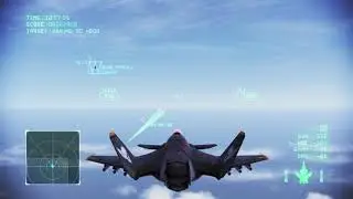 Meteor Shower on the first mission of Ace Combat Infinity