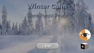 Snowy Forest Clearing  | Gentle Winter Breeze for Sleep | Ambient Sounds | 10 Hours