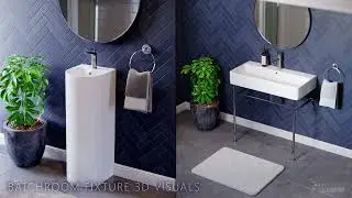 3D CGI Visuals of the Bathroom Fittings