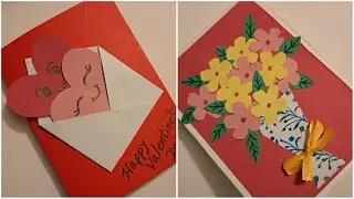 Valentine's Day Wish Cards ❤❤❤ | DIY Colored Paper Valentine's Day Greeting Cards | Happy to share |