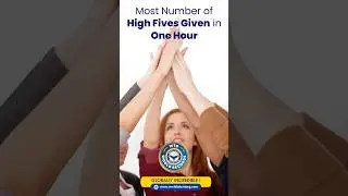 Most Number Of High Fives Given In One Hour &ndash; World Record Attempt!  #WorldRecords #WTO