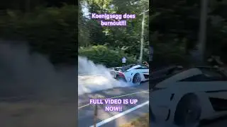 KOENIGSEGG  DOES A BURNOUT??!! LIKE ARE WE SERIOUS?? FULL VIDEO UP!! #koenigsegg #burnout #dreamride