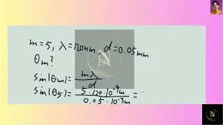 Light of wavelength of 120 nm is incident on a long, narrow slit of width 0 050 mm  Determine the an