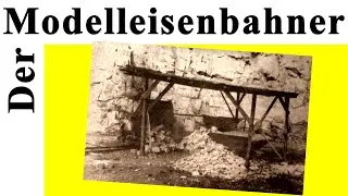 Steinbruch auf der Moba mit Gleisanschluss  -  Der Modelleisenbahner 02/81