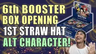 PULLED MY 1ST STRAW HAT ALT ART CHARACTER! 6TH ROMANCE DAWN BOOSTER BOX OPENING!