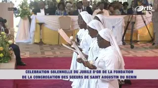 JUBILE D'OR DE LA CONGRÉGATION DES SŒURS DE SAINT AUGUSTIN DU BÉNIN