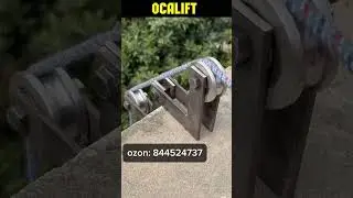 Шкив ролик для протяжки каната на стройке в действии! #таль #ocalift #кран #шкив #трос
