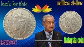 1948 Malaysia 20 Cents Coin Worth $8,888?  Rare Malayan Coin Full Value Review!