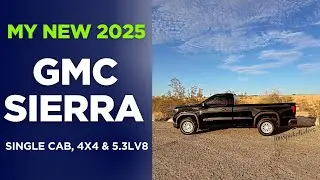 Мой новый GMC Sierra 4X4 Single Cab 2025 года выпуска, двигатель 5.3L V8.