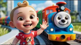 Dog Rides the Metro Train | Fun Dog Song for Kids | City Adventure Nursery Rhyme